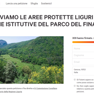 Aree protette liguri e parco del Finalese, una petizione online per chiedere di non cancellarli