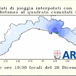 Pioggia e maltempo sulla Liguria, allerta meteo fino al primo pomeriggio