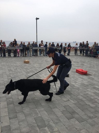 L'Unità Cinofila della Polizia presente all'evento “Savona a 6 zampe”