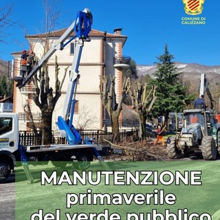 Calizzano, partono gli interventi sul verde: potature in via XXV Aprile per sicurezza e tutela del territorio