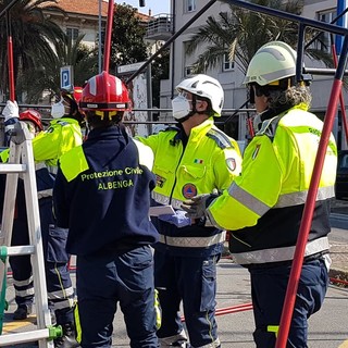 Albenga: sfiorate le 400 ore di attività della Protezione Civile dall'inizio emergenza