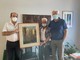Borgio Verezzi, la sempreverde bellezza di piazza Sant'Agostino in un quadro del 1977 donato al Comune