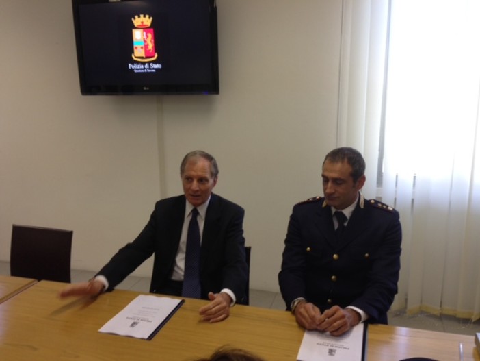 Il Questore della Provincia di Savona Francesco Nicola Santoro saluta Savona Il Questore della Provincia di Savona Francesco Nicola Santoro saluta Savona