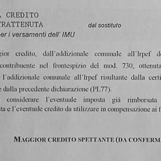 La lettera dell' Agenzia delle Entrate