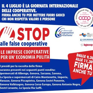 Coop Liguria dice "NO" alle false cooperative
