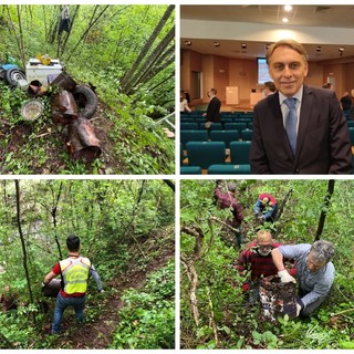 Pieve di Teco, imponente opera di bonifica dei sentieri dell'antica Via del Sale: rimossa una tonnellata di rifiuti (FOTO) Pieve di Teco, imponente opera di bonifica dei sentieri dell'antica Via del Sale: rimossa una tonnellata di rifiuti (FOTO)