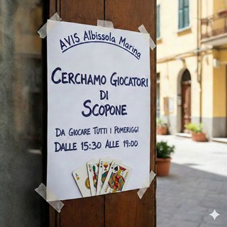 Carte in tavola ad Albissola: l’Avis chiama a raccolta gli amanti dello scopone