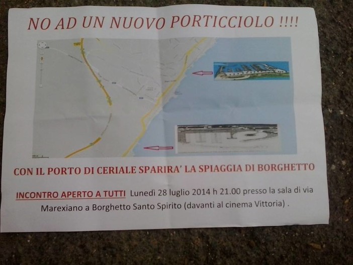 Borghetto, al via la raccolta firme contro il porticciolo di Ceriale Borghetto, al via la raccolta firme contro il porticciolo di Ceriale