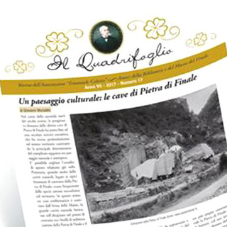 In uscita il nuovo numero de "Il Quadrifoglio", con la storia, la cultura e le tradizioni di Finale Ligure In uscita il nuovo numero de "Il Quadrifoglio", con la storia, la cultura e le tradizioni di Finale Ligure