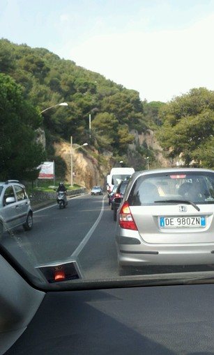 Albenga-Borghetto : code sull'Aurelia a causa di un cantiere