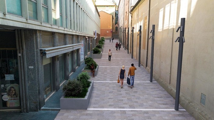 Il rendering per la nuova via Rossello Il rendering per la nuova via Rossello