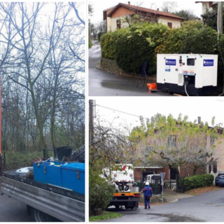 Roccavignale, i tecnici dell'Enel al lavoro per realizzare una nuova linea provvisoria