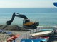 Albisola si prepara all'estate: ripascimento delle spiagge in corso