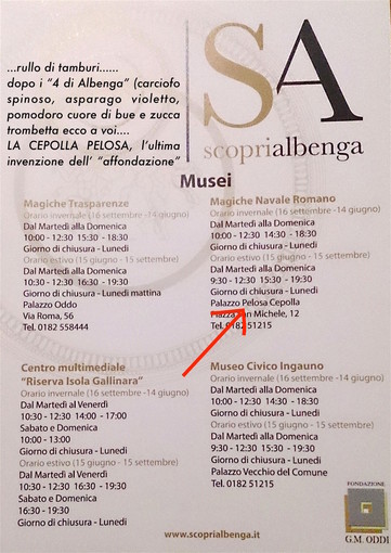 "Ad Albenga abbiamo... 'Pelosa Cepolla' per tutti!" "Ad Albenga abbiamo... 'Pelosa Cepolla' per tutti!"