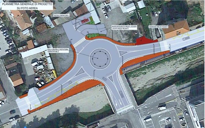 Vado, nuova rotatoria in via Piave all'intersezione con via Montegrappa. Il sindaco: "Migliorerà sicurezza stradale e viabilità"