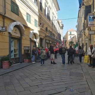 Il sit-in del 2021 quando si votò la revoca della cittadinanza onoraria a Benito Mussolini