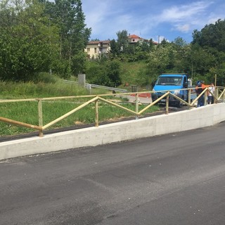 Proseguono i lavori alla rotonda Marghero a Cosseria