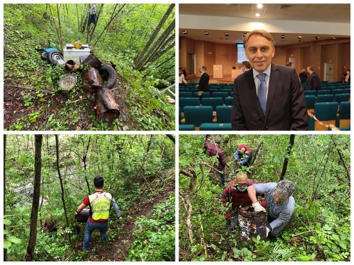 Pieve di Teco, imponente opera di bonifica dei sentieri dell'antica Via del Sale: rimossa una tonnellata di rifiuti (FOTO) Pieve di Teco, imponente opera di bonifica dei sentieri dell'antica Via del Sale: rimossa una tonnellata di rifiuti (FOTO)