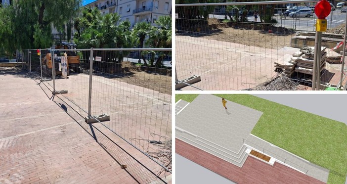 Albenga, restyling di Piazza del Popolo, una struttura fissa nel primo lotto: sarà punto di aggregazione Albenga, restyling di Piazza del Popolo, una struttura fissa nel primo lotto: sarà punto di aggregazione