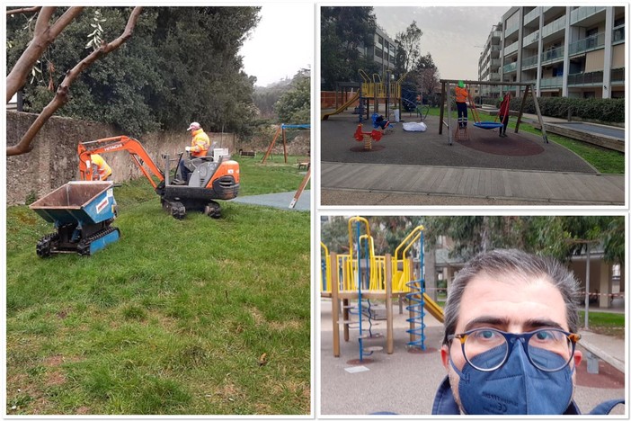 Albissola, in fase di ultimazione il "mini piano" dei lavori per il restyling di parchi e aree gioco