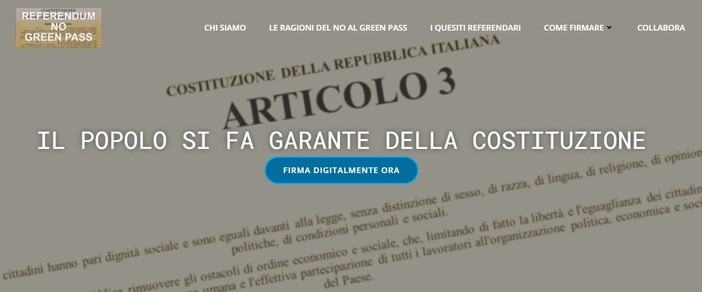 Referendum contro il green pass, tra i garanti anche il savonese Carlo Freccero Referendum contro il green pass, tra i garanti anche il savonese Carlo Freccero