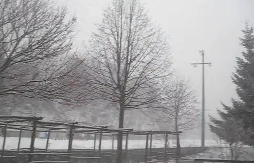 Sassello: prima spruzzata di neve anche nell'entroterra albisolese