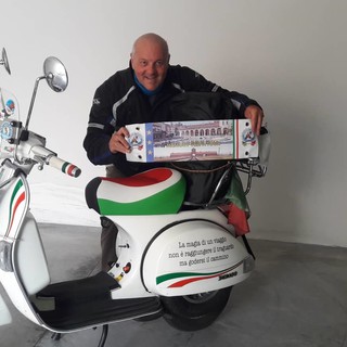 In Vespa fino ad Auschwitz: la grande avventura del cerialese Roberto Stucchi