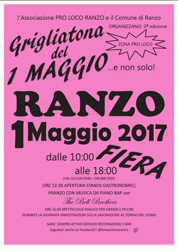 A Ranzo la 3° edizione della “Grigliatona del 1 Maggio”