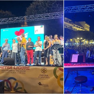 Pietra Ligure, successo per la Grande serata di beneficenza in Piazza San Nicolò (FOTO)