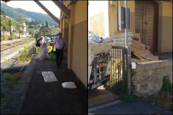 Stazione di Alassio: blitz anti bivacchi di Polizia Municipale e Polfer