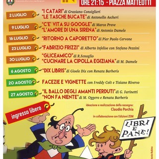 Al via a Riva Ligure la IV° edizione della rassegna letteraria 'Sale in Zucca' Al via a Riva Ligure la IV° edizione della rassegna letteraria 'Sale in Zucca'