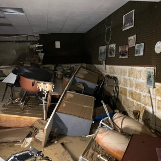 Alluvione a Cairo, allagata la sede della banda "Giacomo Puccini": "Strumenti danneggiati e archivio musicale distrutto" (FOTO)