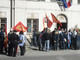 I lavoratori Schneider in corteo a Cairo Montenotte