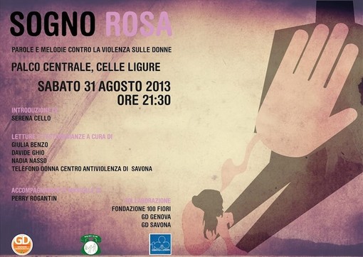 Celle Ligure, sabato 31 agosto iniziativa contro la violenza sulle donne