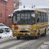 Allerta arancione per neve in Val Bormida, scuole chiuse in diverse località