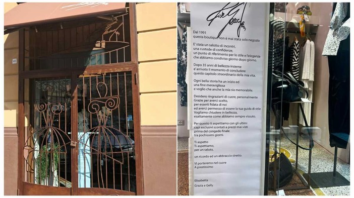 Savona, dopo 35 anni chiude Rive Gauche53: "Non è stato solo un negozio, ma un salotto di incontri"