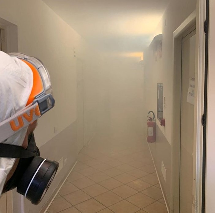 Emergenza Coronavirus, sanificata la casa di riposo di Cengio (FOTO)