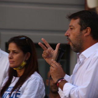 Elezioni 2021: il leader della Lega Matteo Salvini nel savonese venerdì 17 settembre