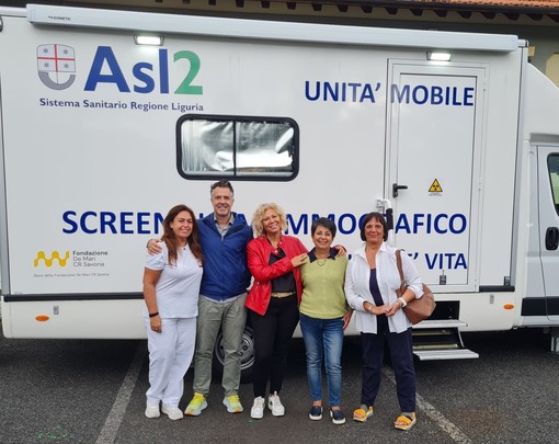 Lo screening mammografico con mezzo mobile parte da Calizzano, il sindaco Olivieri: "Orgogliosi di poter collaborare con l'Asl 2"
