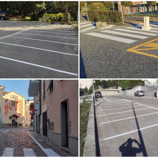 Carcare, prosegue il rifacimento della segnaletica stradale (FOTO)