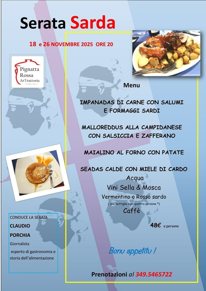 Albissola Marina: sapori di Sardegna alla Pignatta Rossa