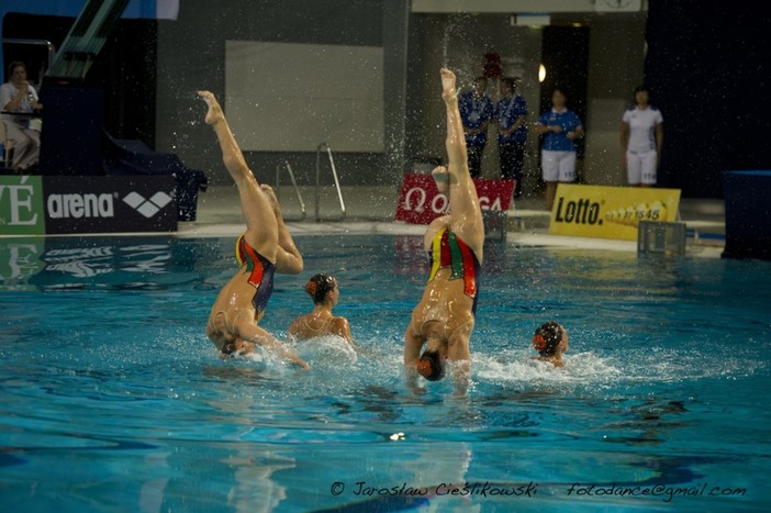 Le "synchronettes" della Rari Nantes Savona in viaggio per Pietralata Le "synchronettes" della Rari Nantes Savona in viaggio per Pietralata