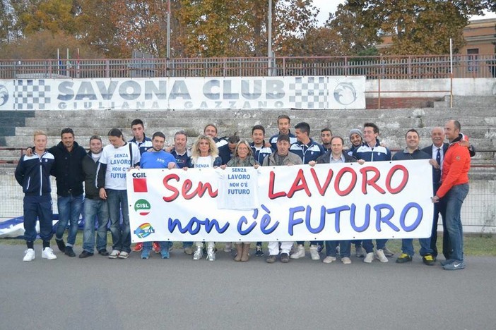 Dal Savona Calcio la solidarietà a Tirreno Power Dal Savona Calcio la solidarietà a Tirreno Power