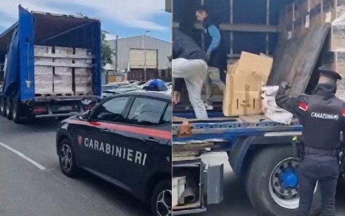 170 chili di hashish nel doppio fondo del rimorchio: arrestato camionista croato a Savona (VIDEO)
