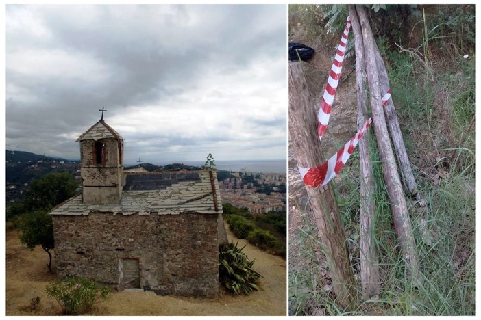 Savona, vandalizzato il sentiero della Madonna degli Angeli, un appello per cercare volontari per il ripristino