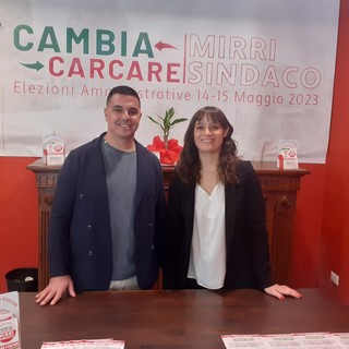 Carcare 2023, Beatrice Scarrone e Diego Capizzi scendono in campo a fianco di Rodolfo Mirri