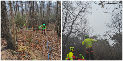 Biker infortunata sui sentieri del finalese tra Tovo e Calice Ligure: interviene l'elisoccorso