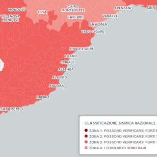 La mappa della classificazione sismica nazionale, comune per comune