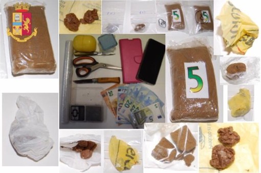 Savona, la Polizia di Stato sequestra un etto e mezzo di droga: due arresti