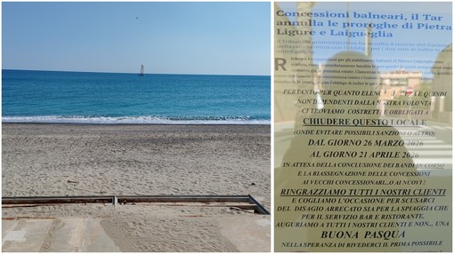 Stabilimenti balneari e chioschi chiusi, l'insolita Pasqua di Pietra Ligure: stop forzato in attesa delle assegnazioni